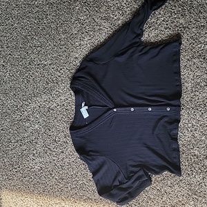 Maurices Black Cropped Sweater